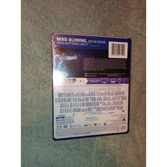 Ghost in the Shell [ Limited Edition STEELBOOK ] (Blu-ray + DVD) NEW Sealed - Picture 2 of 2